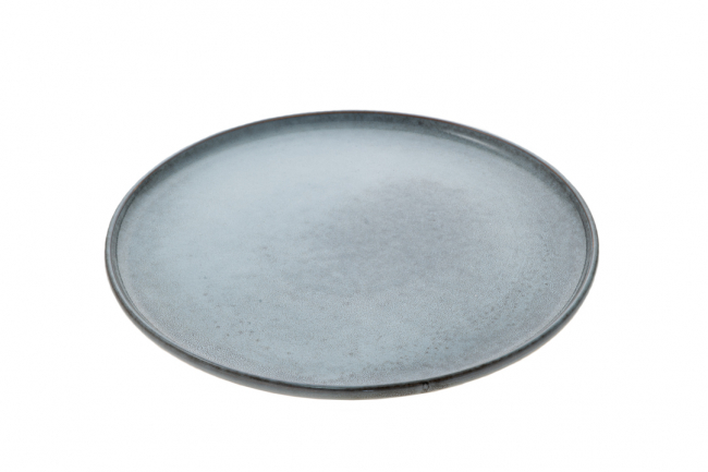 FOOD PLATE GRAY BLUE